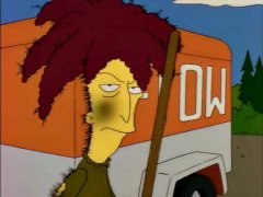 Sideshow bob stepping on rakes