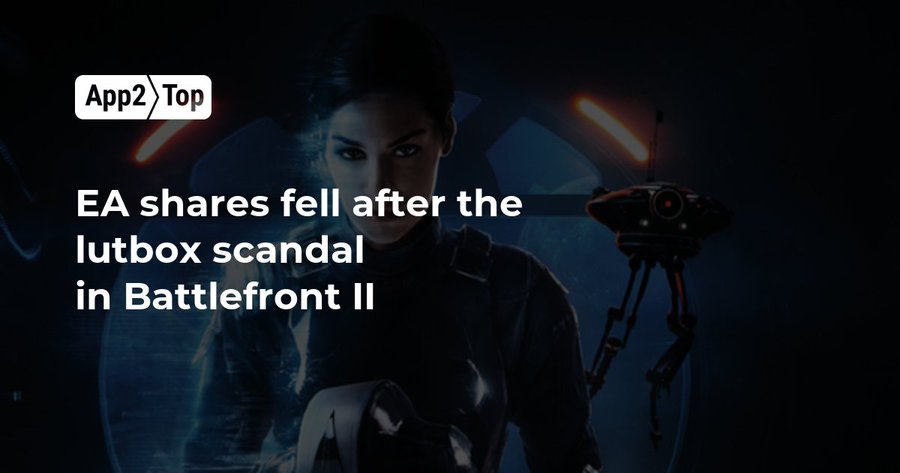 EA shares fell after the Battlefront II Loot Box Scandal